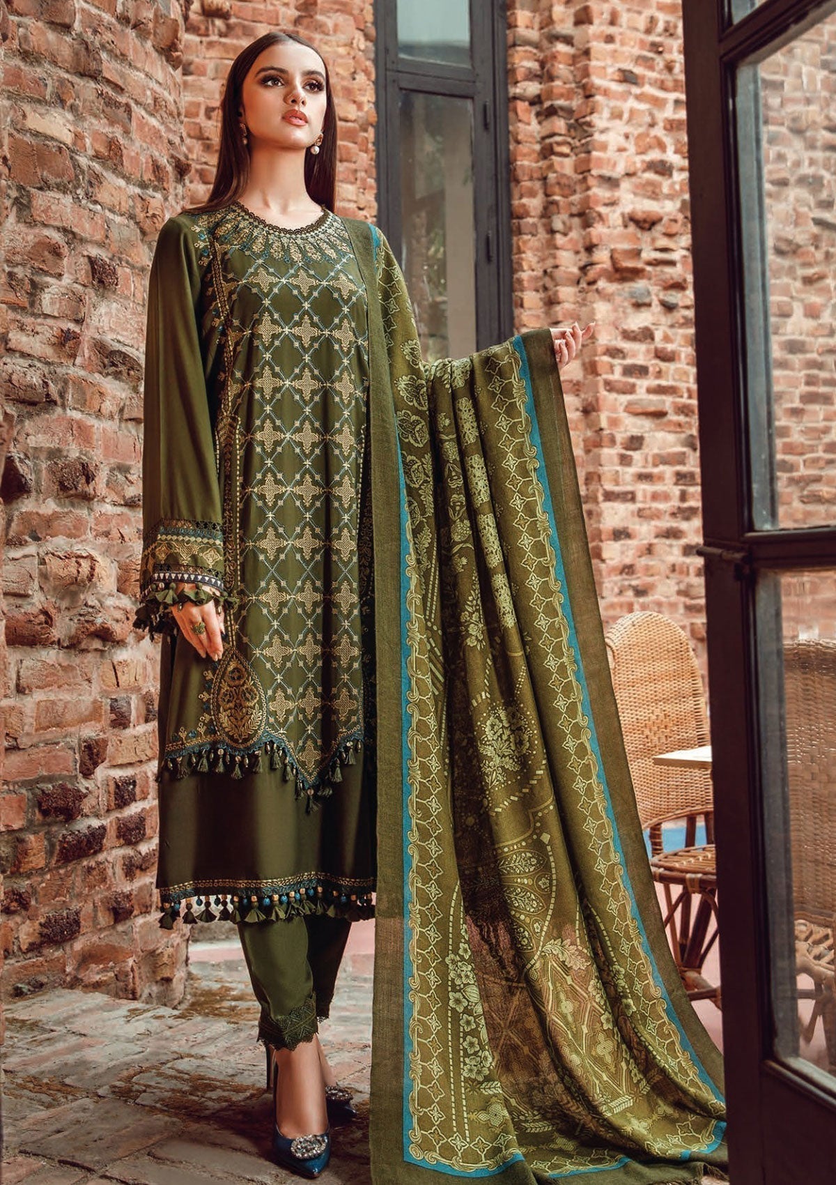 Winter Collection - Maria B - Shawls - MBS#8A