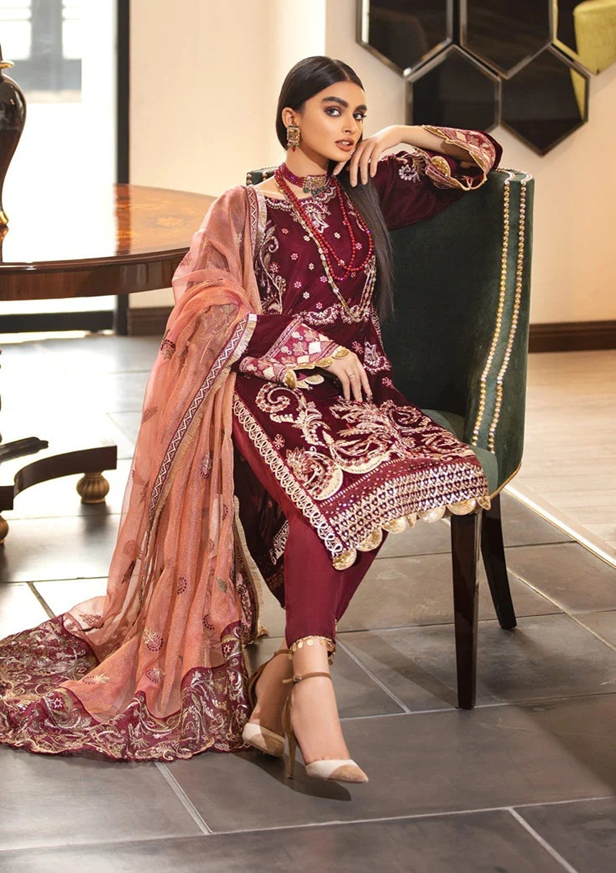 Winter Collection - Marjjan - Memsaab - Velvet - WV#2
