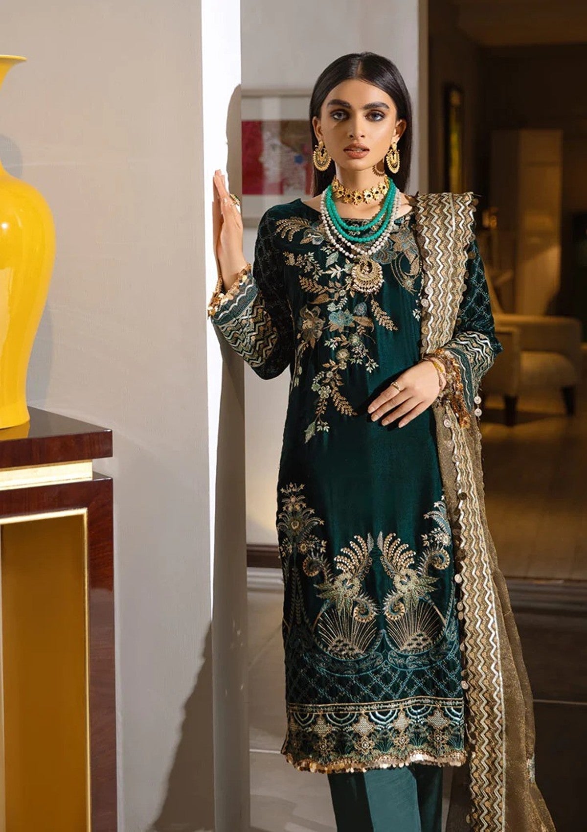 Winter Collection - Marjjan - Memsaab - Velvet - WV#4