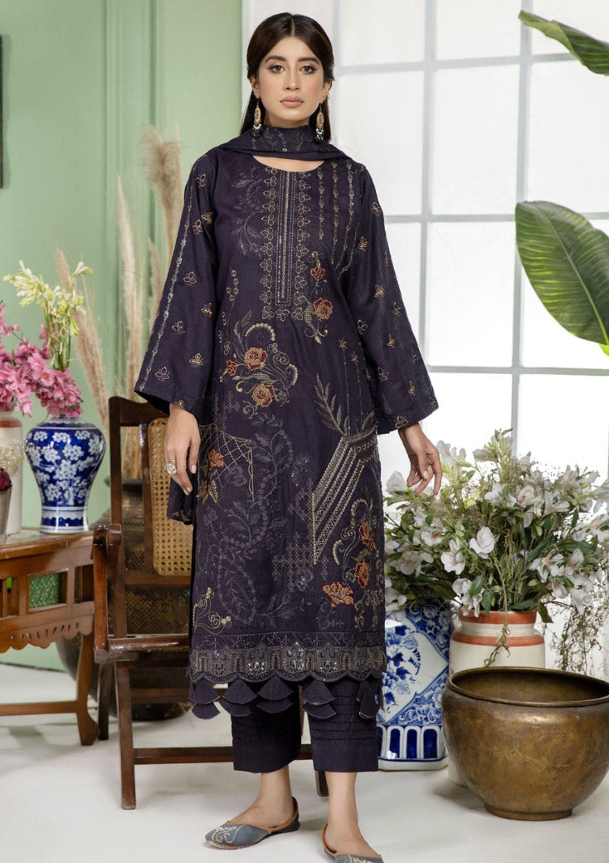 Winter Collection - Marjjan - SKC#22- Purplish Black