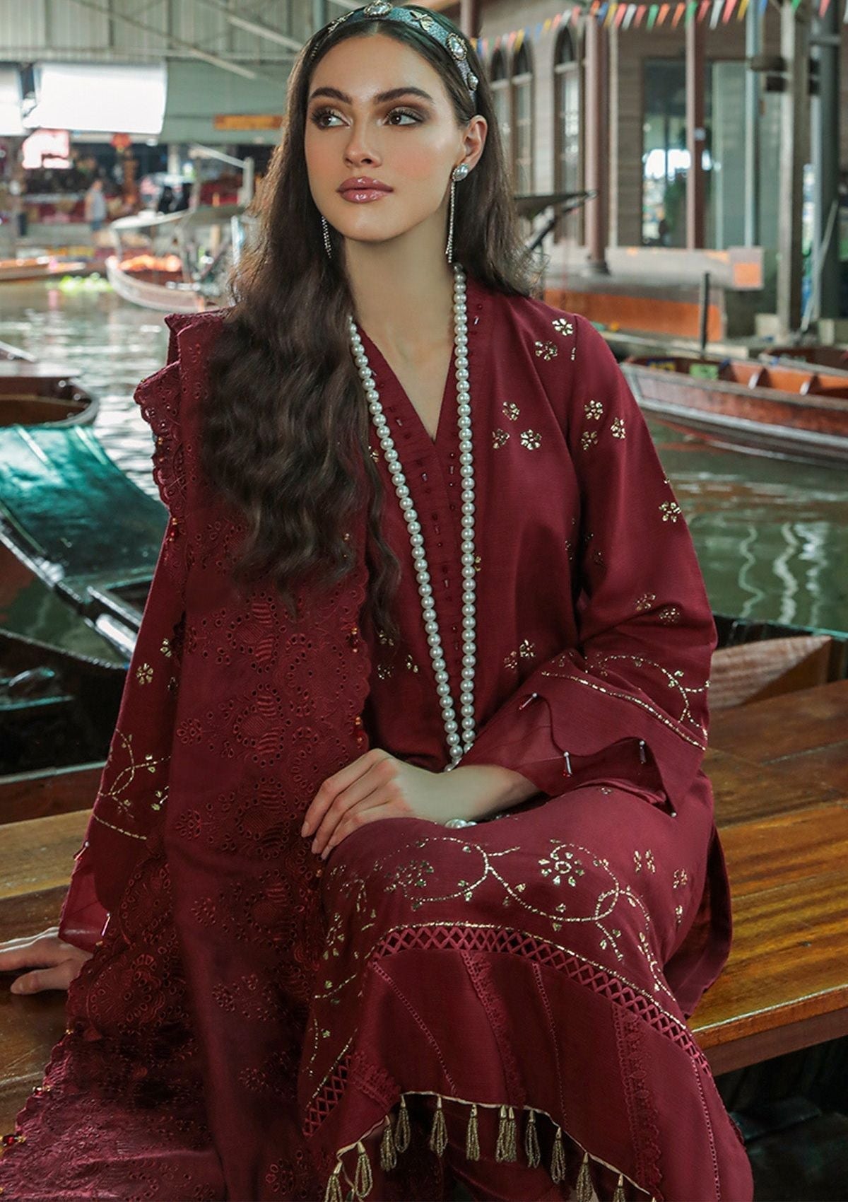 Winter Collection - Nureh - Bazaar - Chikankari - NW#74