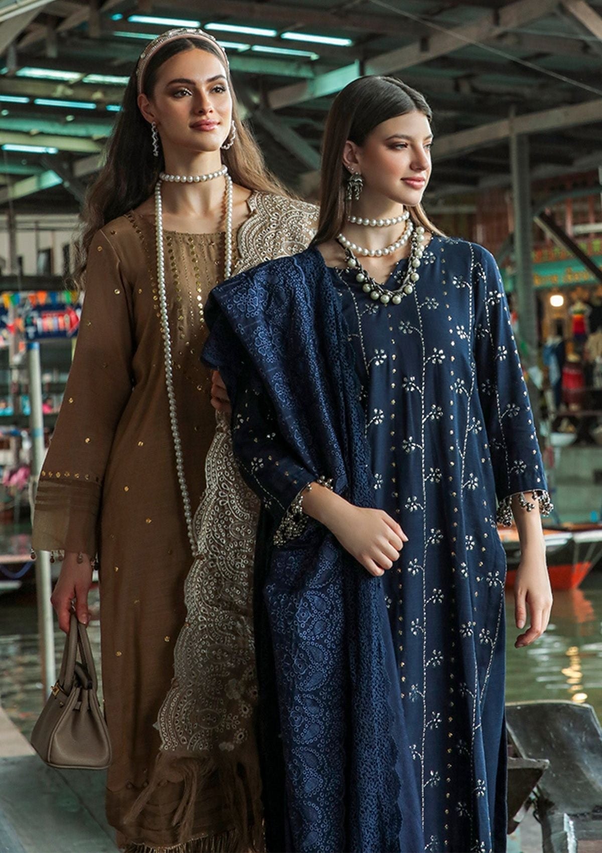 Winter Collection - Nureh - Bazaar - Chikankari - NW#78