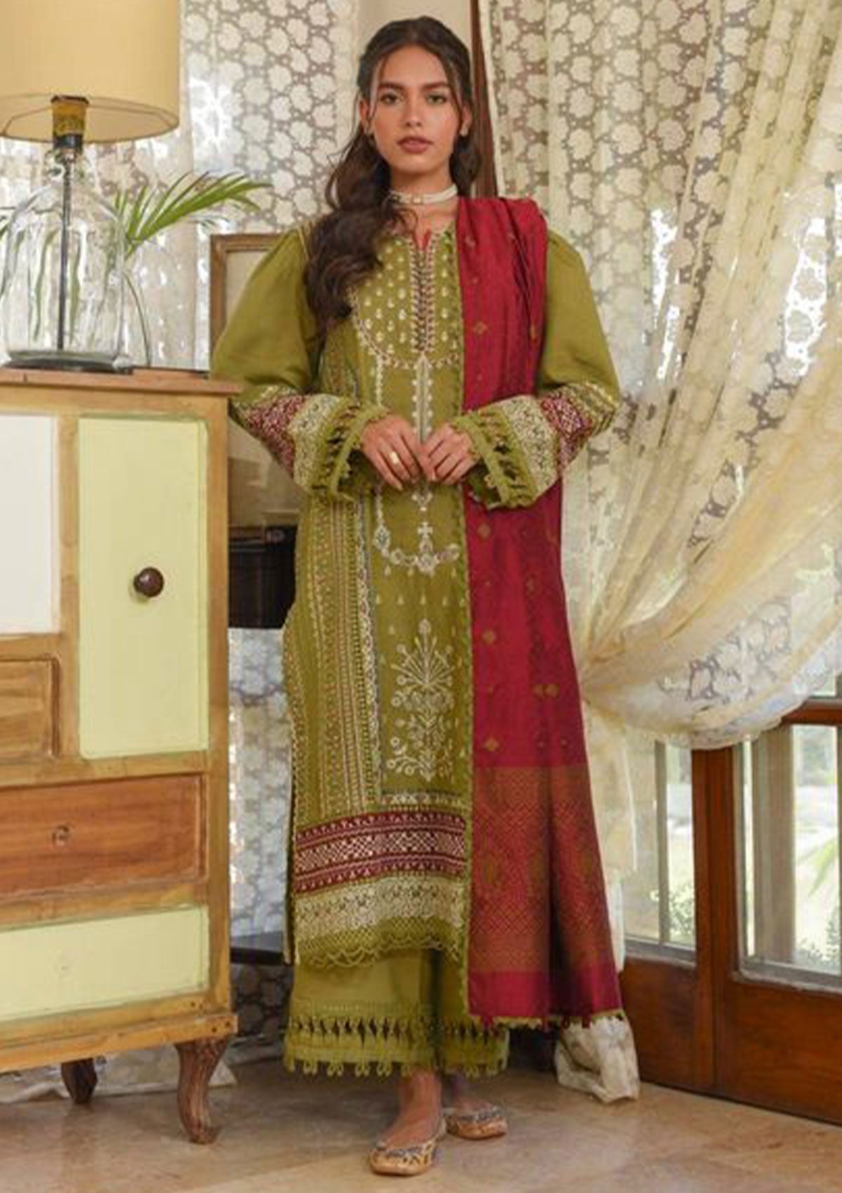 Winter Collection - Qalamkar - Qline - Linen - Anjum - VL#14