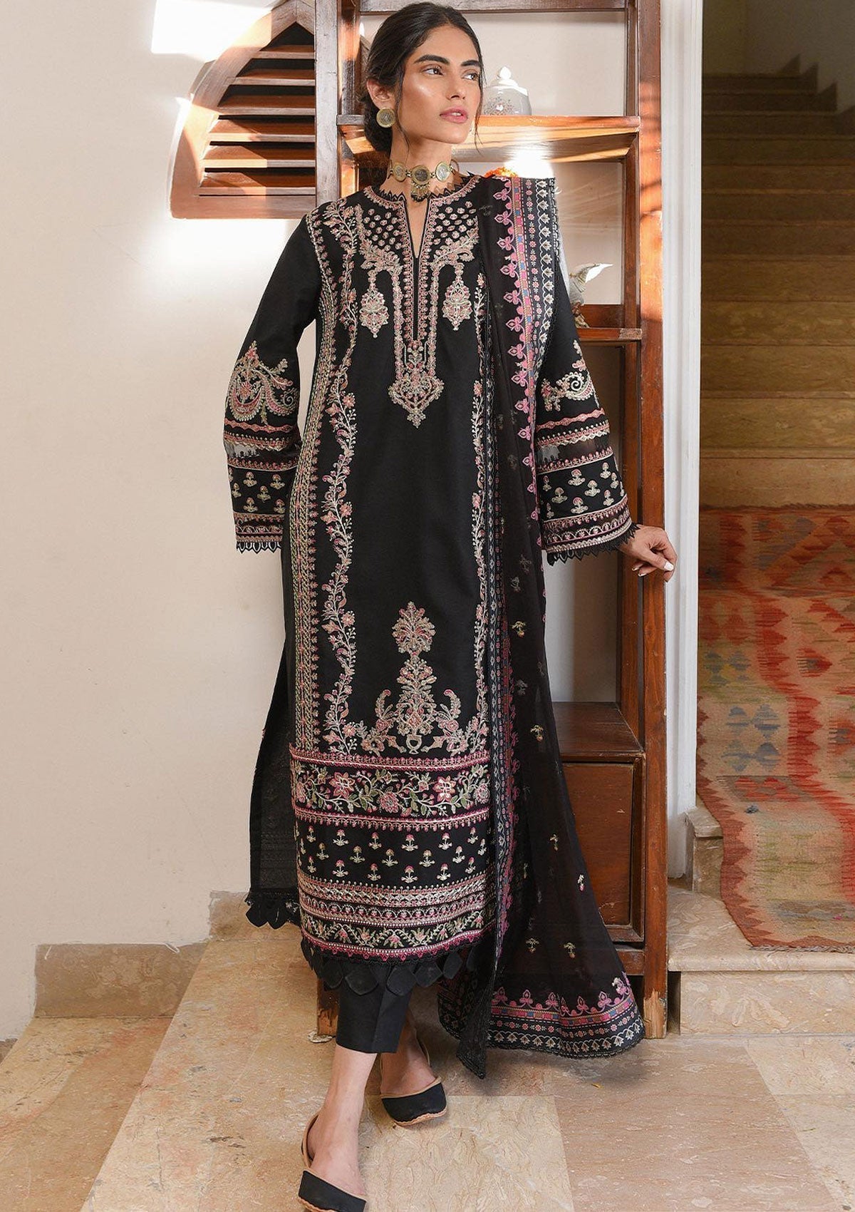 Winter Collection - Qalamkar - Qline - Linen - Erum - VL#15