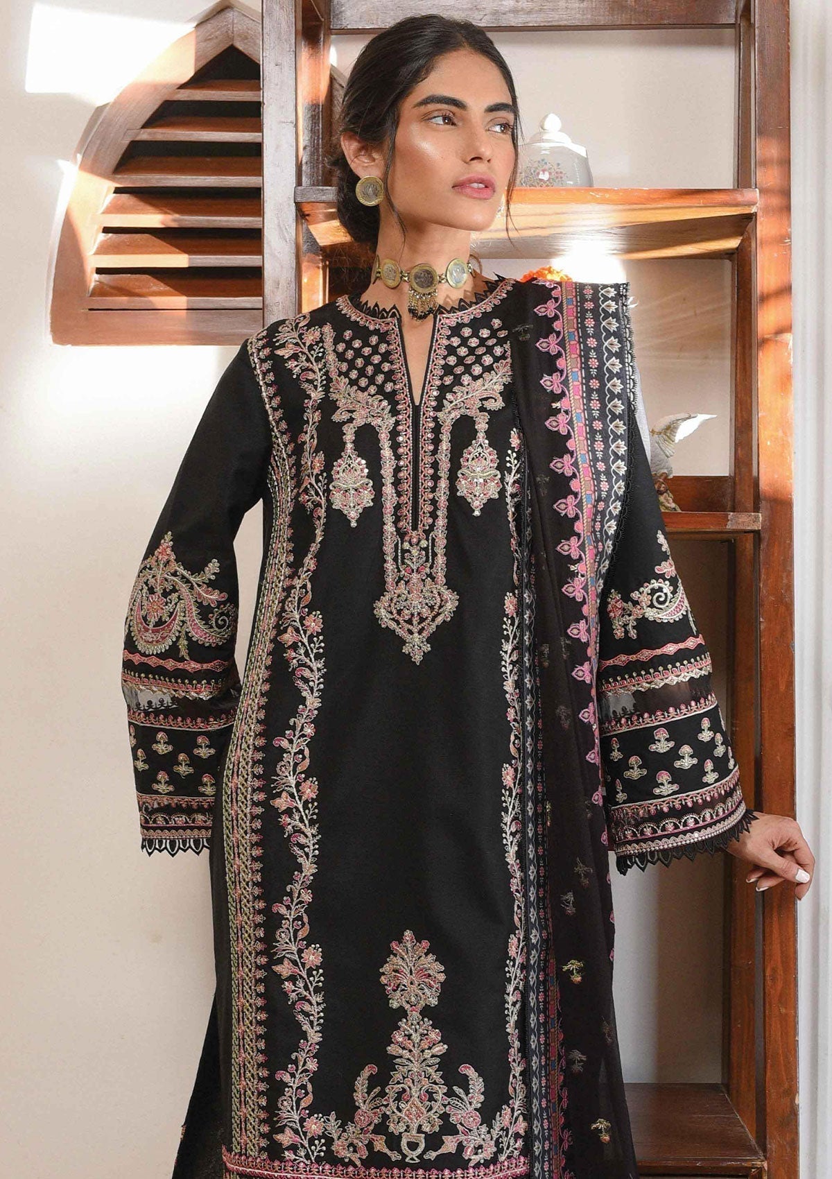 Winter Collection - Qalamkar - Qline - Linen - Erum - VL#15