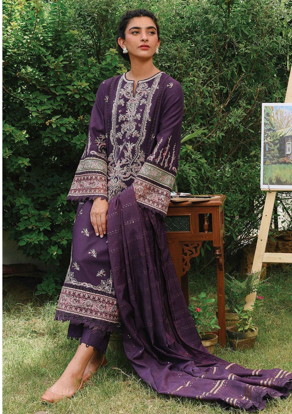 Winter Collection - Qalamkar - Qline - Linen - Mehroze - VL#6