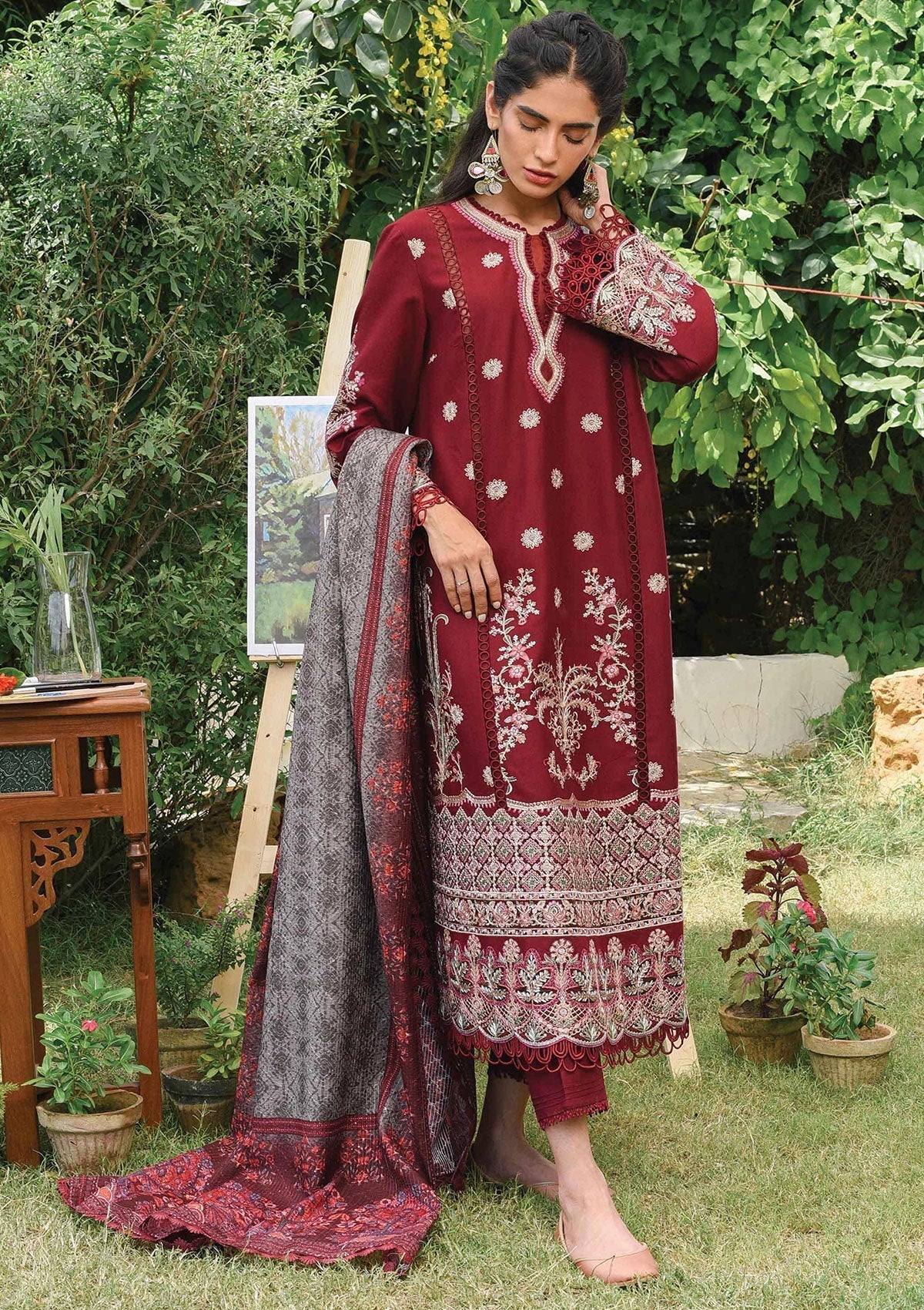 Winter Collection - Qalamkar - Qline - Linen - Samar - VL#8