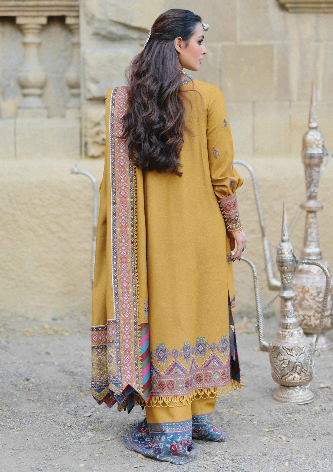 Winter Collection - Qalamkar - Sewni - K#07 (MEHREEN)