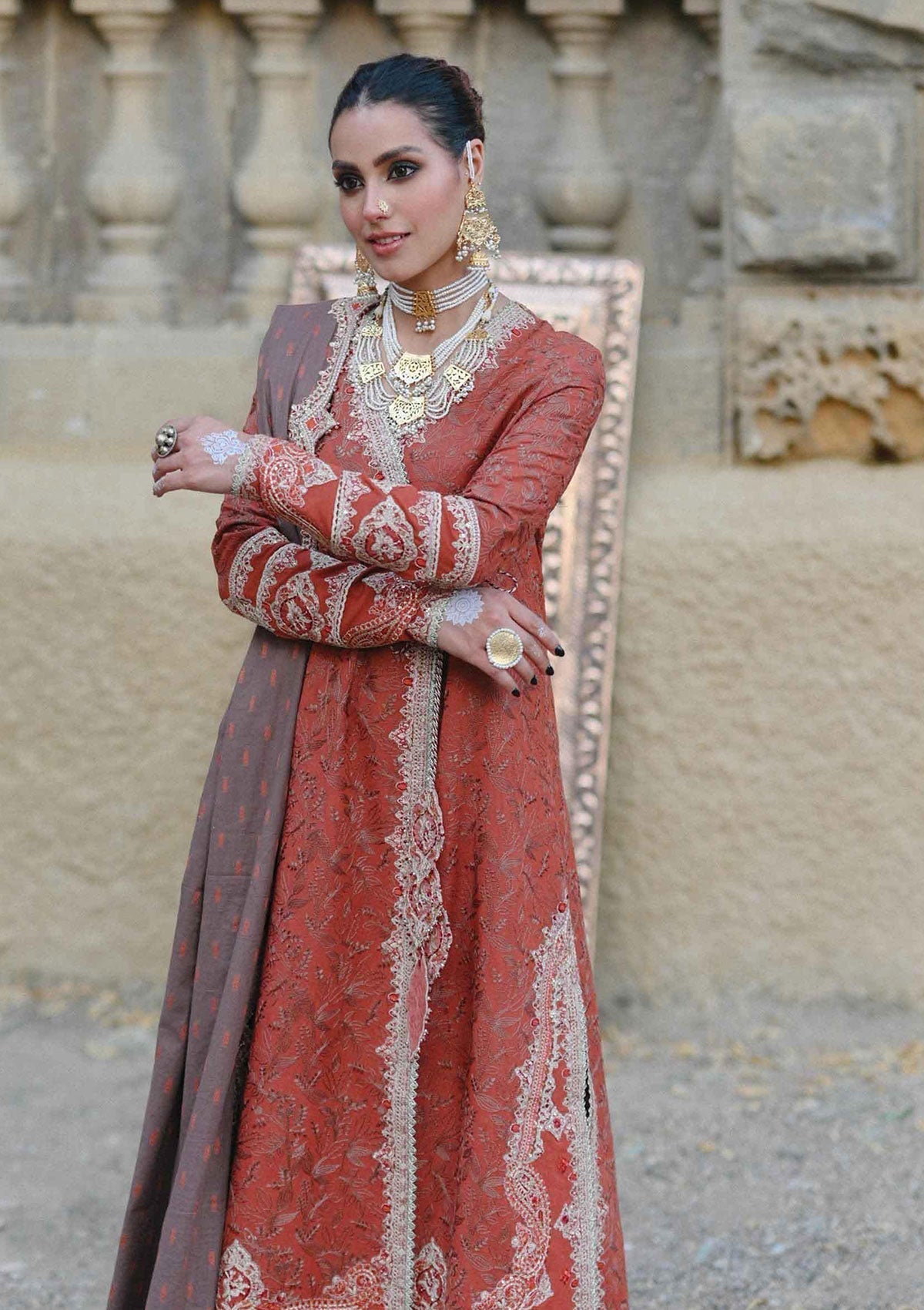 Winter Collection - Qalamkar - Sewni - K#10 (ARMEENA)