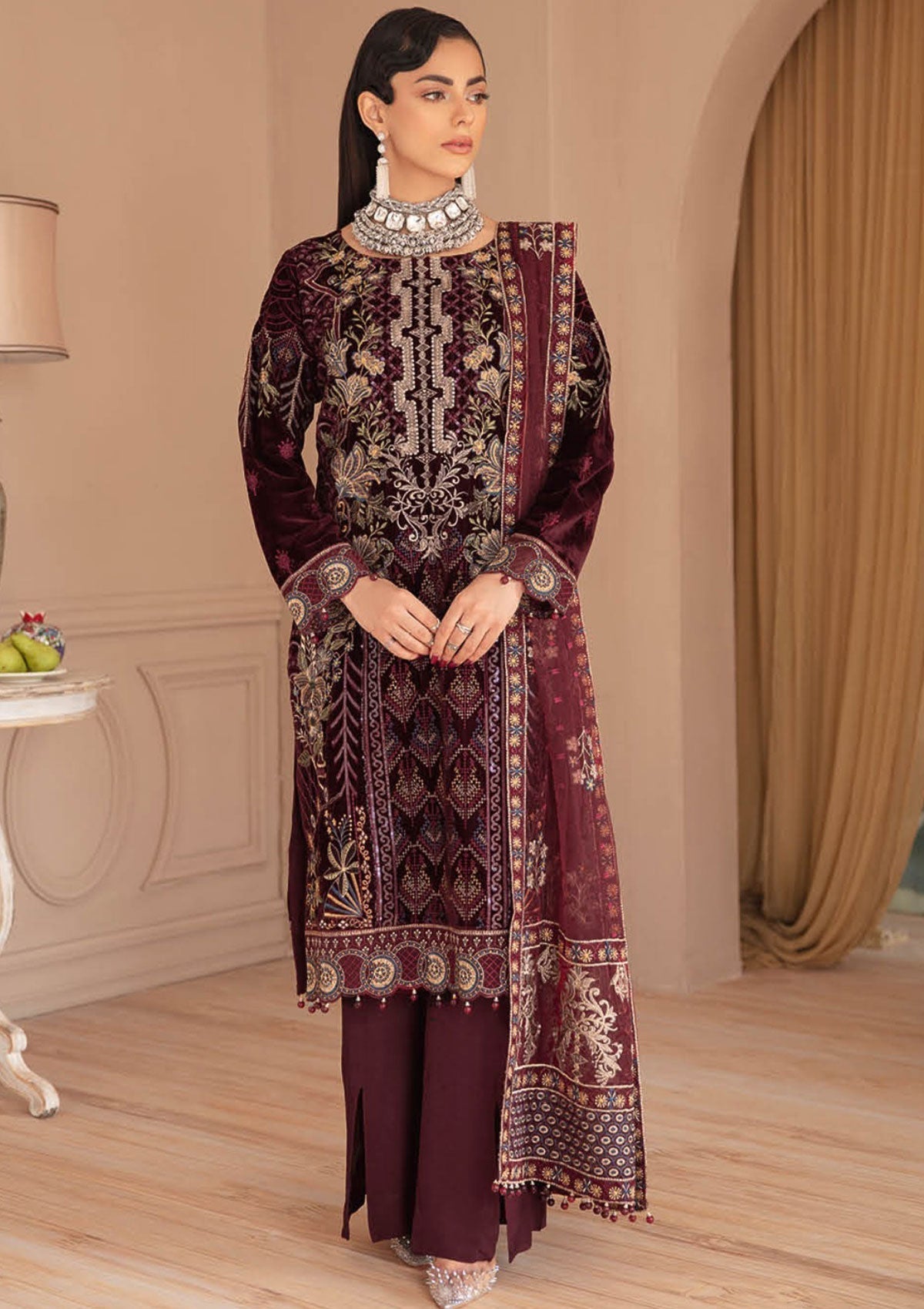 Winter Collection - Ramsha - Velvet - V05 - V#503