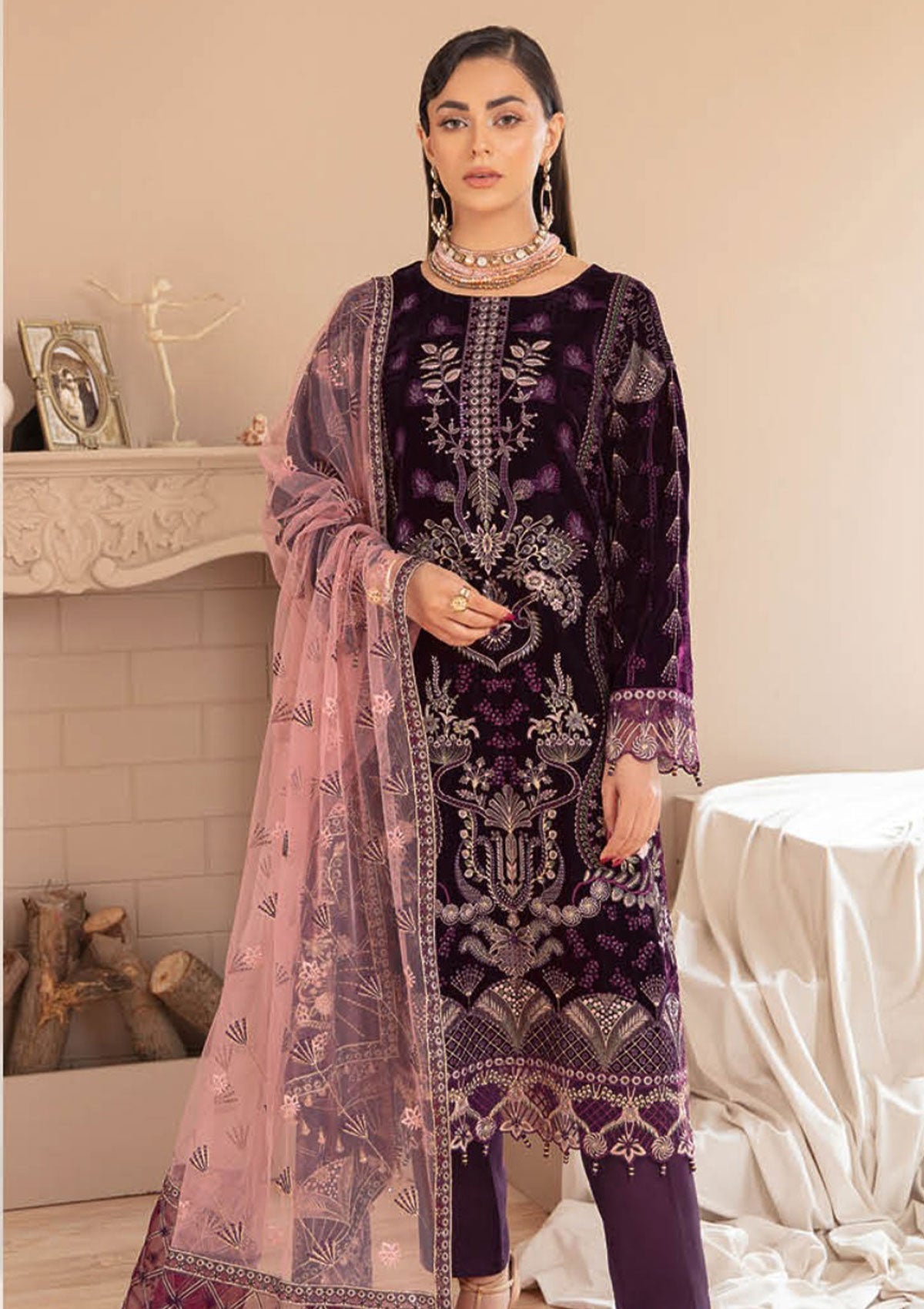 Winter Collection - Ramsha - Velvet - V05 - V#505