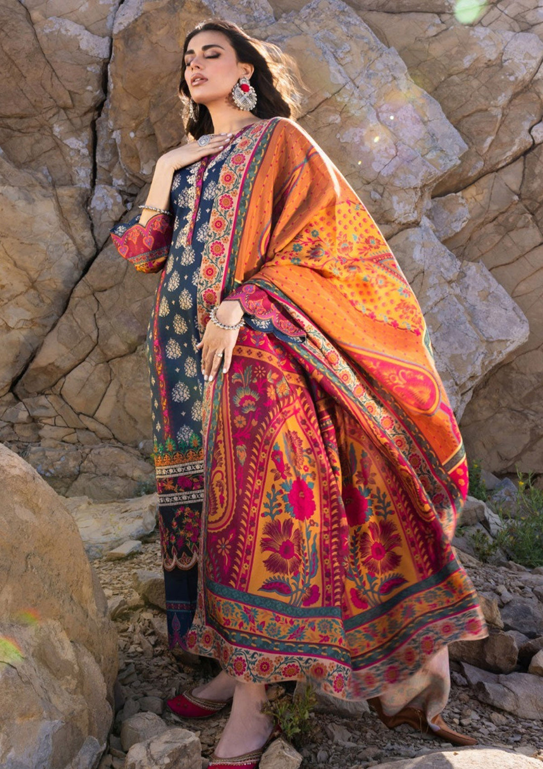 Winter Collection - Zainab Chottani - Winter Shawls - D#1