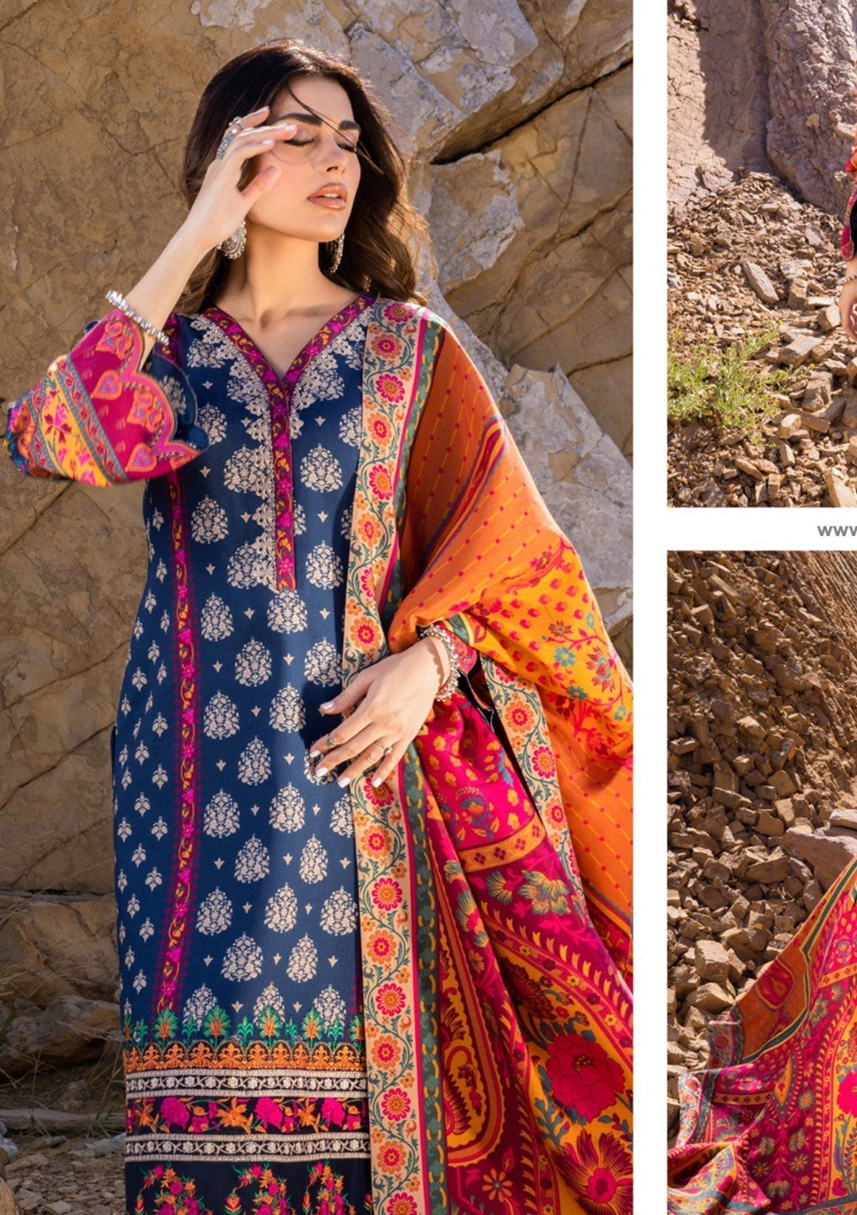 Winter Collection - Zainab Chottani - Winter Shawls - D#1