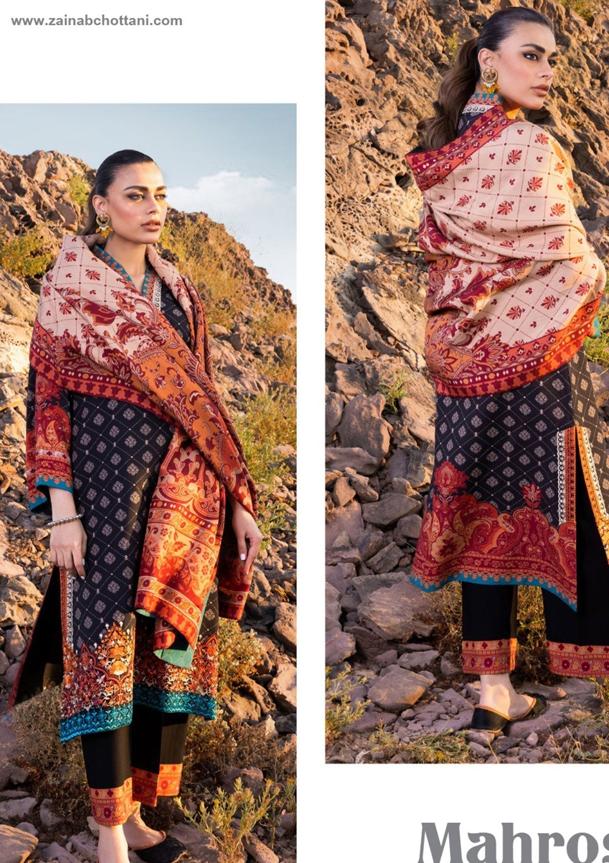 Winter Collection - Zainab Chottani - Winter Shawls - D#2