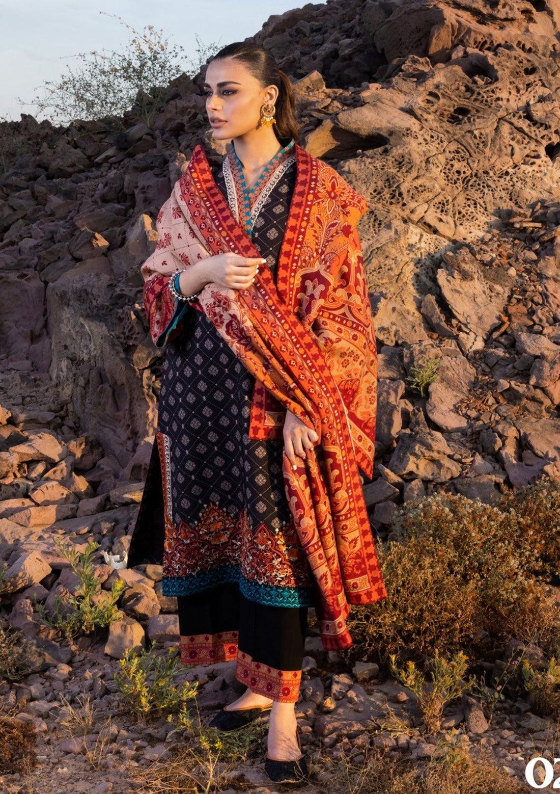 Winter Collection - Zainab Chottani - Winter Shawls - D#2