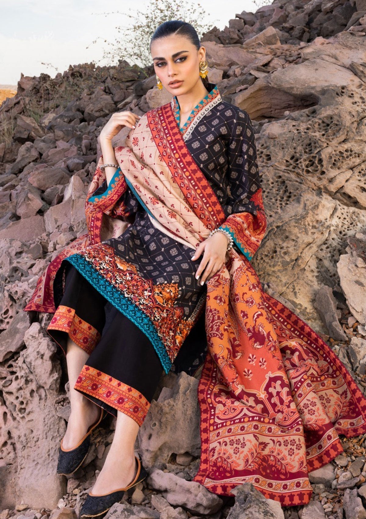 Winter Collection - Zainab Chottani - Winter Shawls - D#2