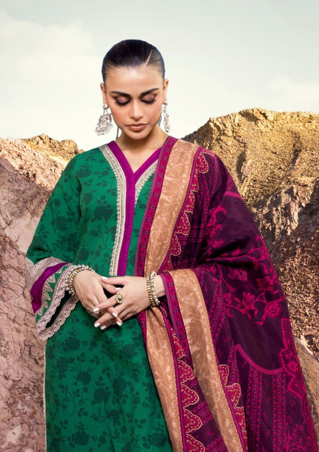 Winter Collection - Zainab Chottani - Winter Shawls - D#5