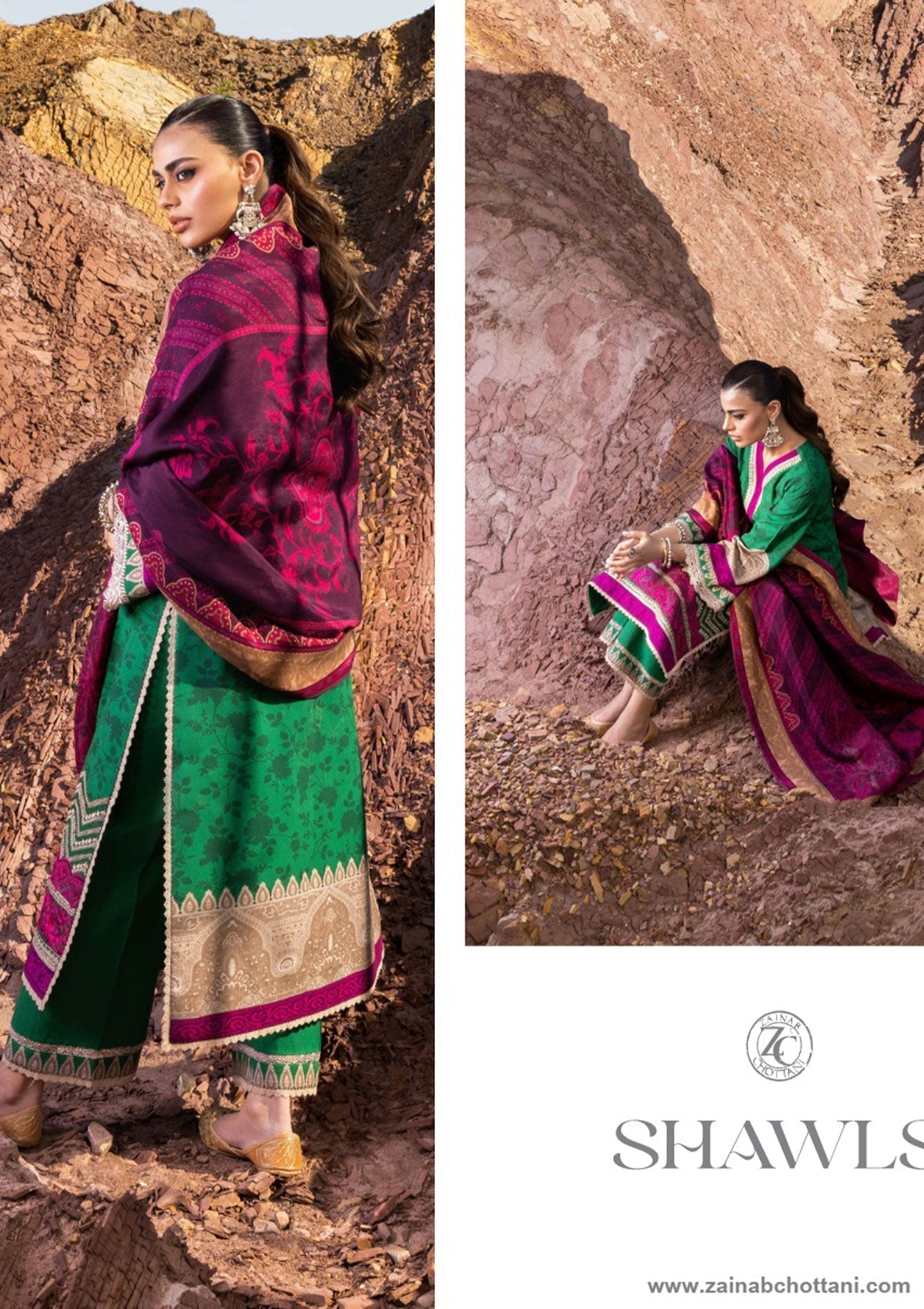 Winter Collection - Zainab Chottani - Winter Shawls - D#5