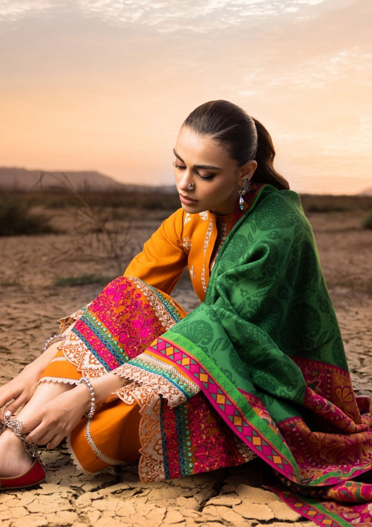 Winter Collection - Zainab Chottani - Winter Shawls - D#6