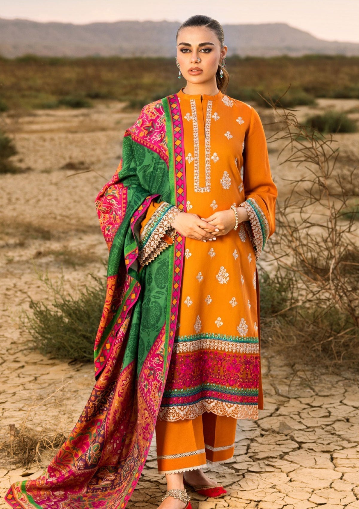 Winter Collection - Zainab Chottani - Winter Shawls - D#6