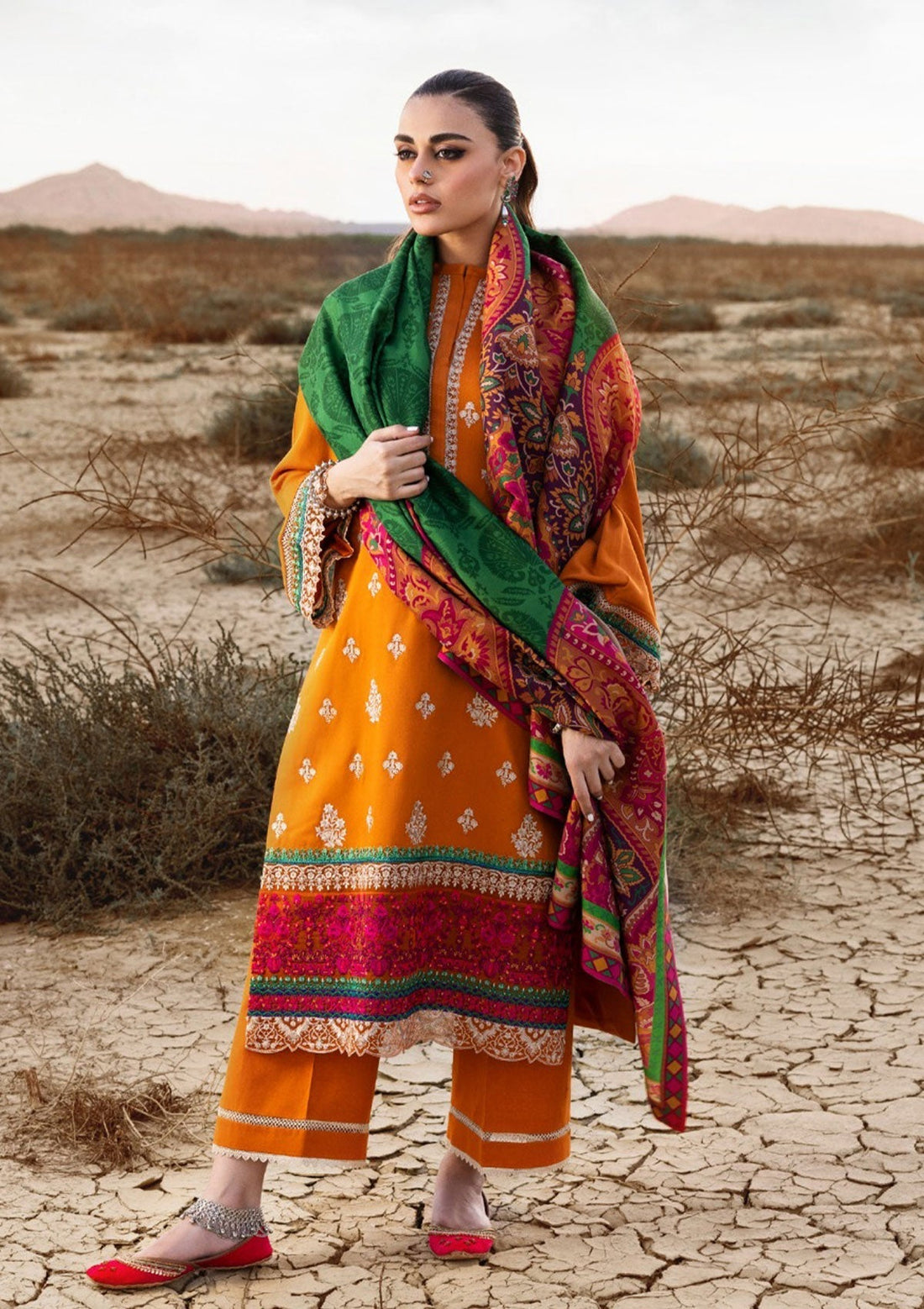 Winter Collection - Zainab Chottani - Winter Shawls - D#6