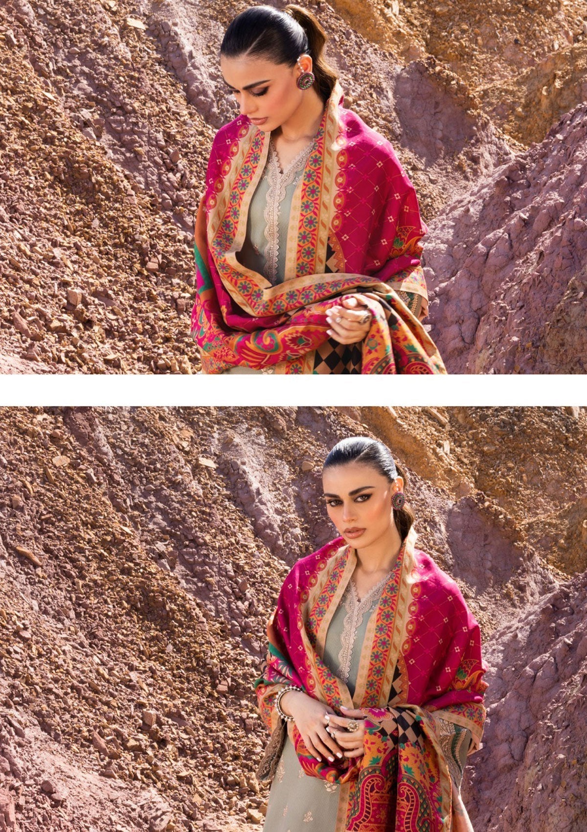 Winter Collection - Zainab Chottani - Winter Shawls - D#7