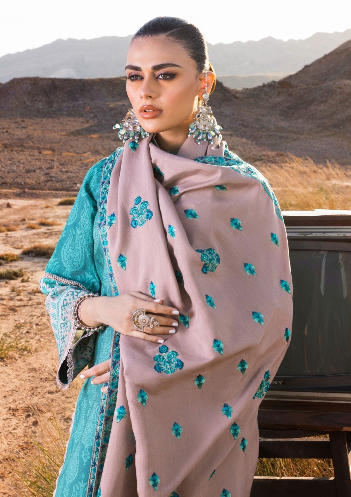 Winter Collection - Zainab Chottani - Winter Shawls - D#8