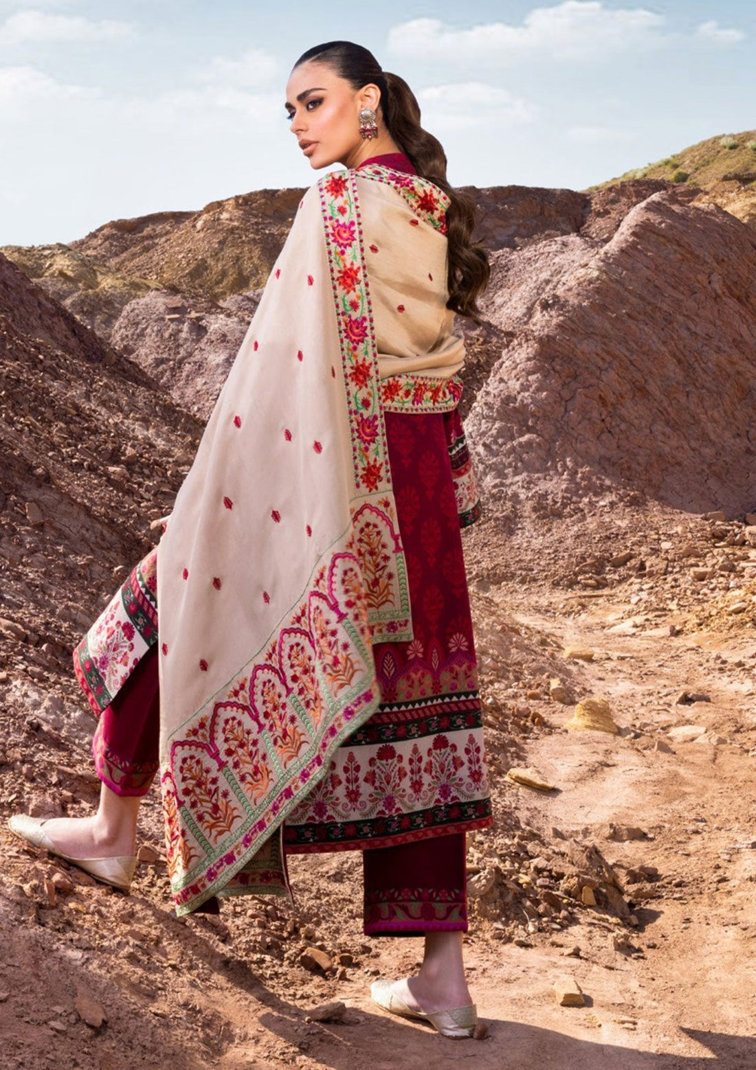 Winter Collection - Zainab Chottani - Winter Shawls - D#9