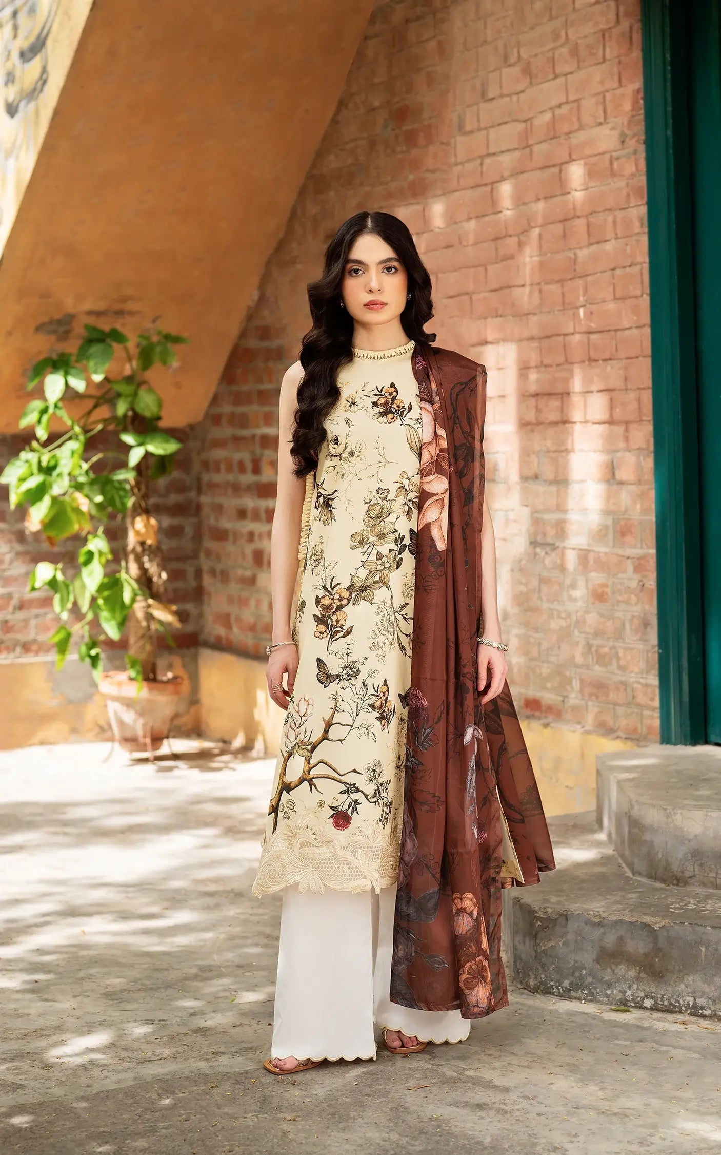 Asifa and Nabeel | Yakin Summer 25 | Meadow Bloom-(YKL25-01) - Official Asifa and Nabeel stockist in UK - Sakeena London