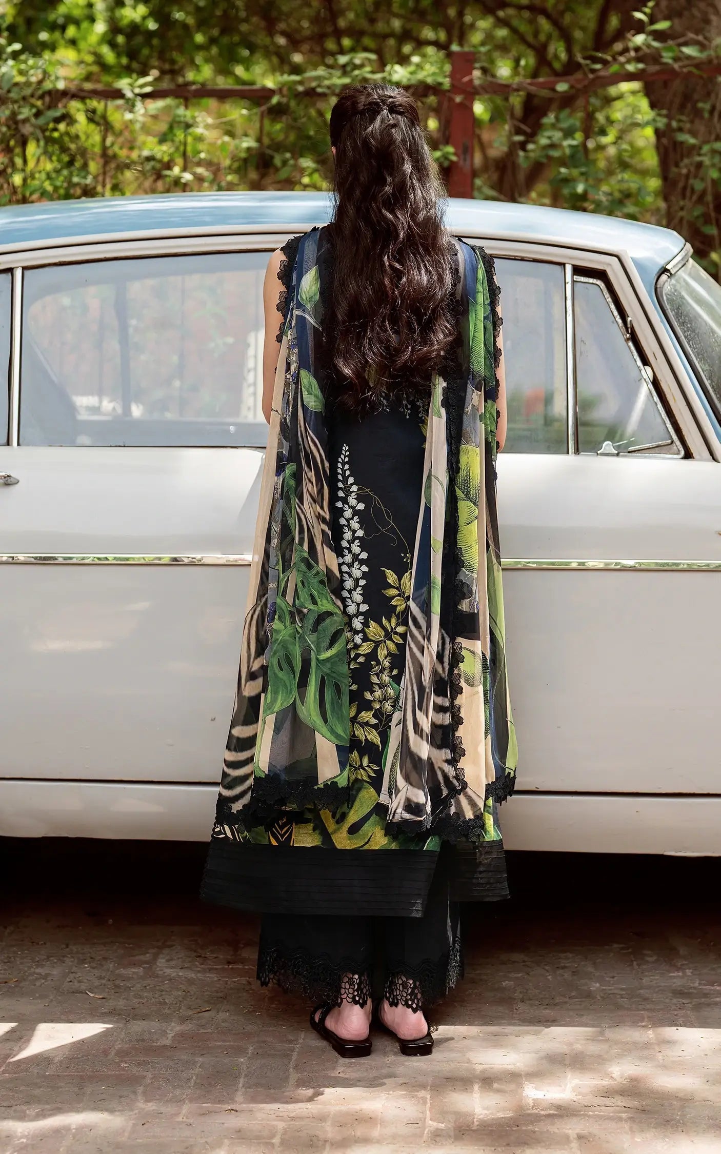 Asifa and Nabeel | Yakin Summer 25 | Secret Botanica-(YKL25-05) - Official Asifa and Nabeel stockist in UK - Sakeena London
