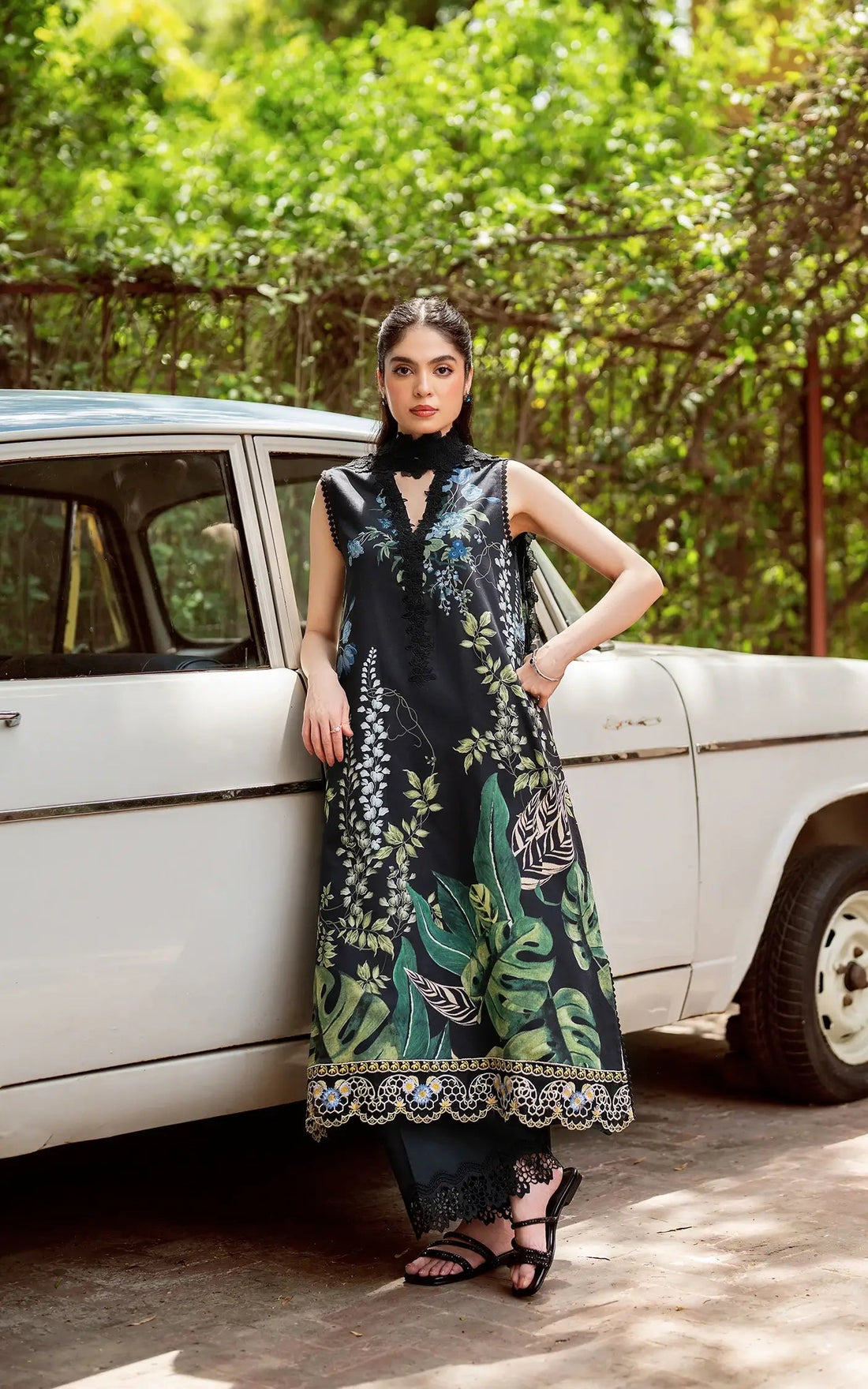 Asifa and Nabeel | Yakin Summer 25 | Secret Botanica-(YKL25-05) - Official Asifa and Nabeel stockist in UK - Sakeena London