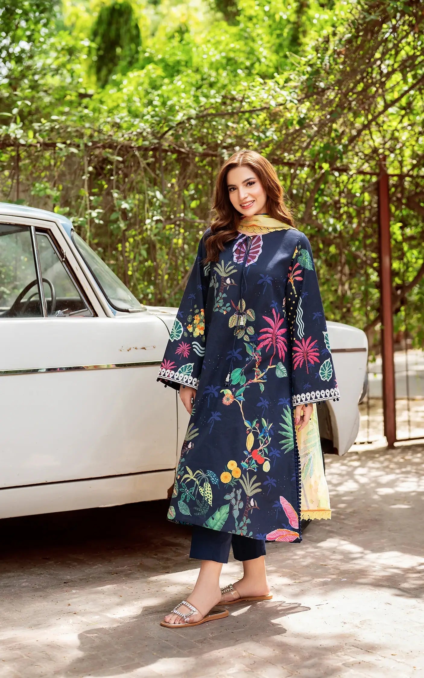 Asifa and Nabeel | Yakin Summer 25 | Twilight in Bloom-(YKL25-06) - Official Asifa and Nabeel stockist in UK - Sakeena London