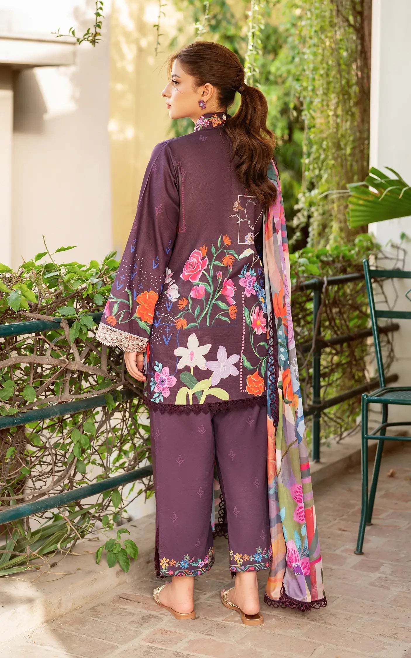 Asifa and Nabeel | Yakin Summer 25 | Whimsical Flora-(YKL25-12) - Official Asifa and Nabeel stockist in UK - Sakeena London