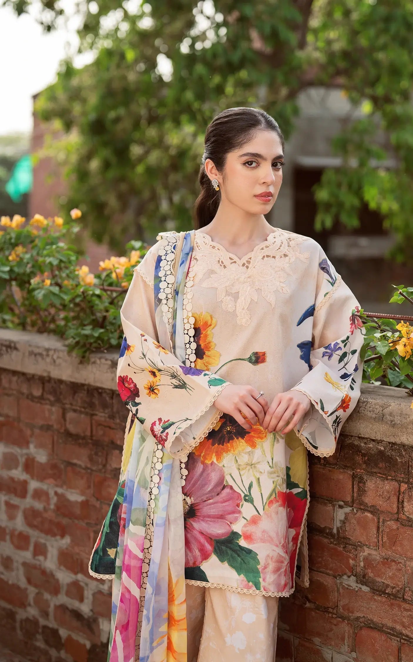 Asifa and Nabeel | Yakin Summer 25 | Bloomlight-(YKL25-13) - Official Asifa and Nabeel stockist in UK - Sakeena London