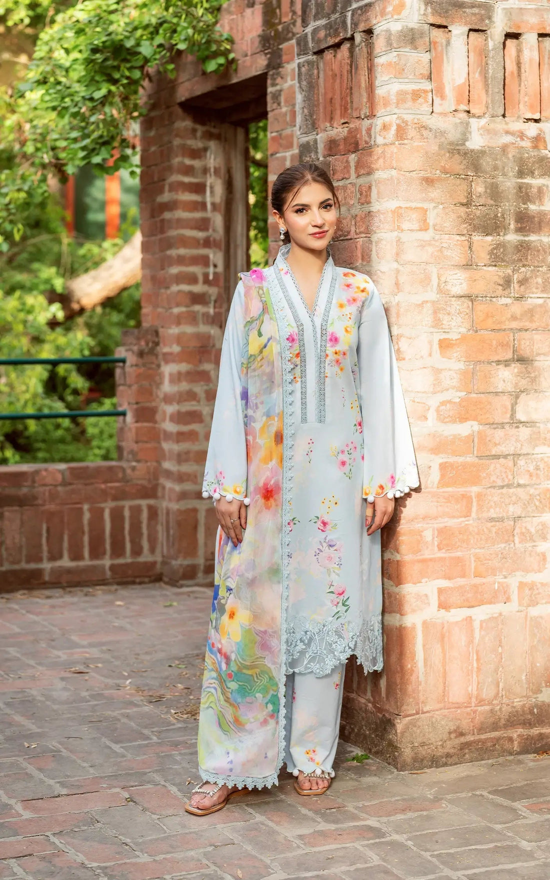 Asifa and Nabeel | Yakin Summer 25 | Whisper of Spring-(YKL25-14) - Official Asifa and Nabeel stockist in UK - Sakeena London