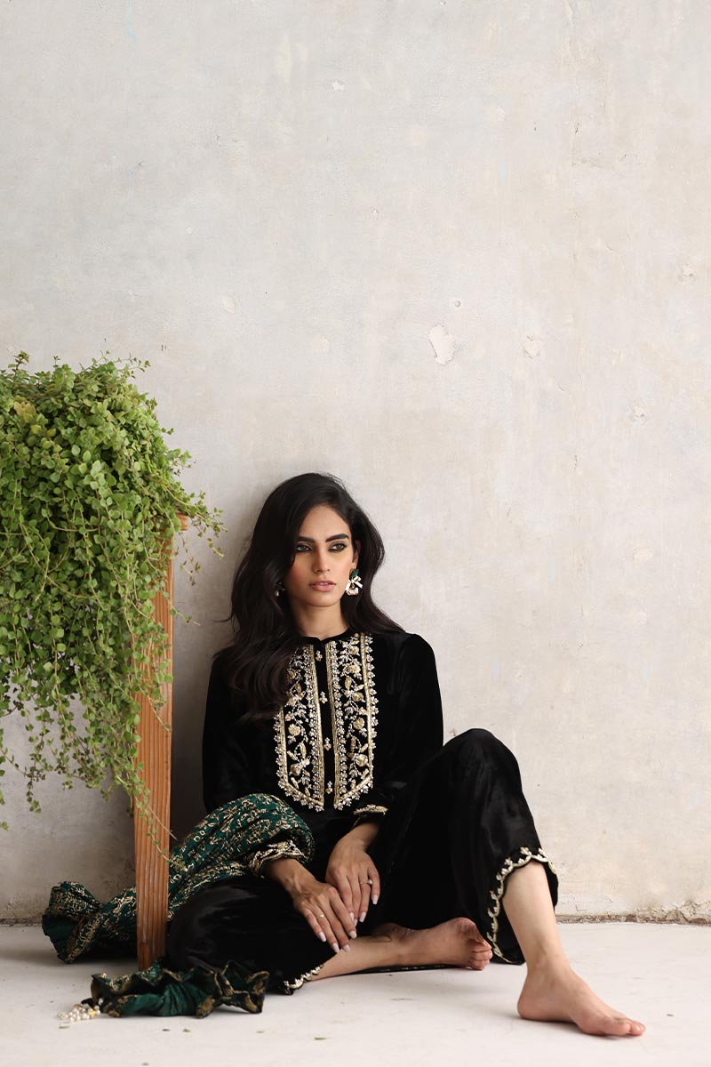 Sana Abbas | Velvet Formals | ZAAI - Official Sana Abbas stockist in UK - Sakeena London