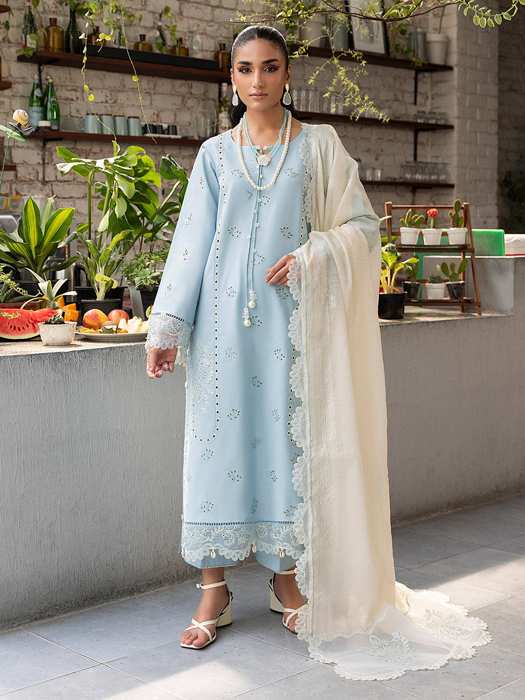 Izel | Meadow Muse Embroidered Lawn 25 | ZARELLE - Official Izel stockist in UK - Sakeena London