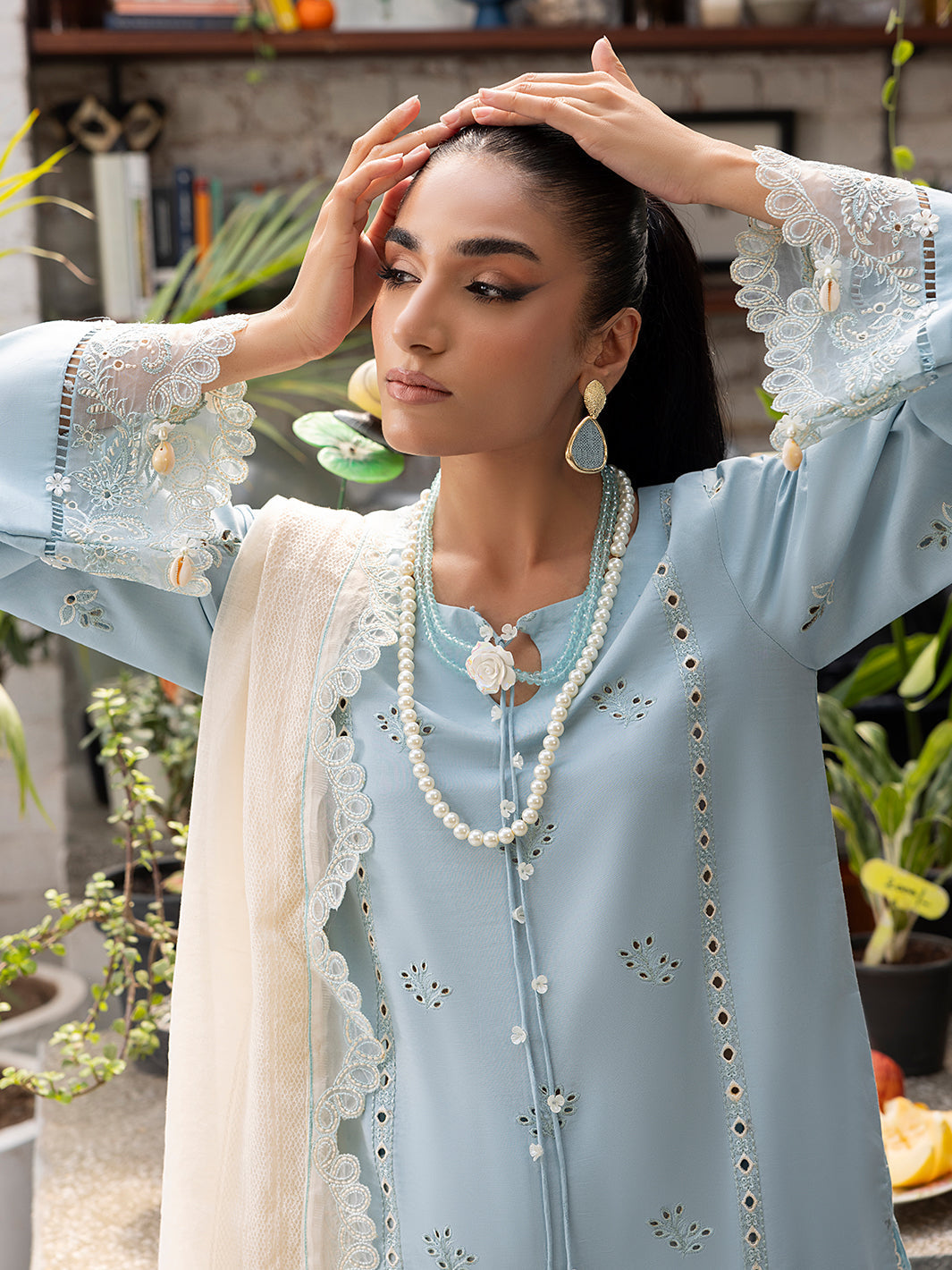 Izel | Meadow Muse Embroidered Lawn 25 | ZARELLE - Official Izel stockist in UK - Sakeena London