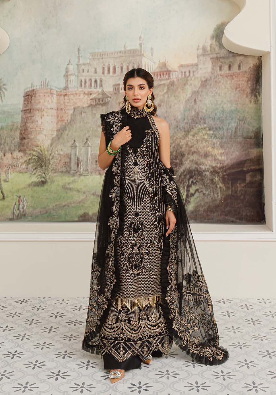 Zarqash | Rubaai Wedding Festive 23 | Lila - Official Zarqash stockist in UK - Sakeena London