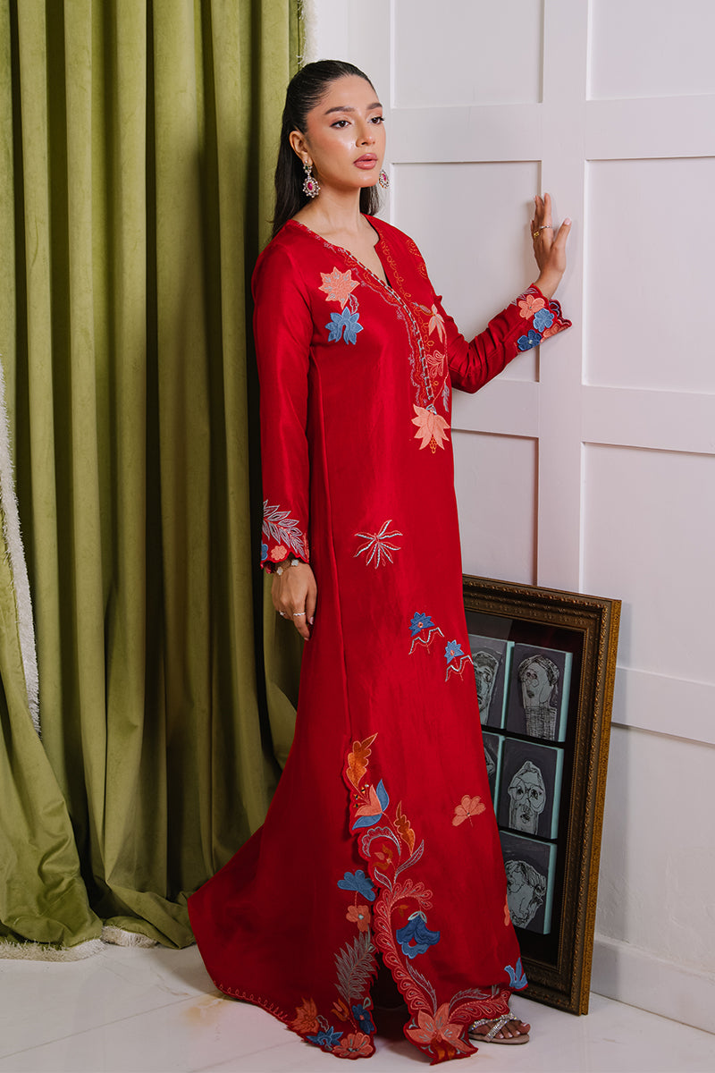 Mina Hassan | Signature Luxe 25 | Crimson Dream Kaftan - Official Mina Hassan stockist in UK - Sakeena London