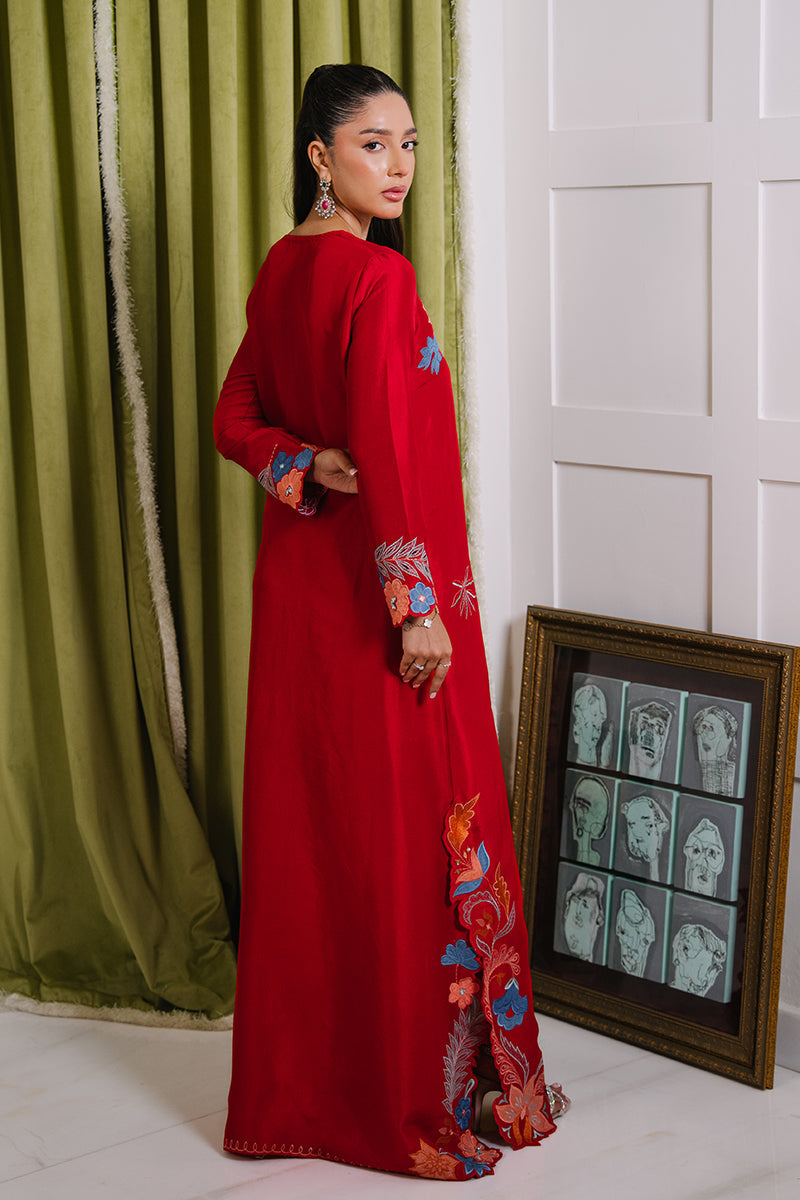 Mina Hassan | Signature Luxe 25 | Crimson Dream Kaftan - Official Mina Hassan stockist in UK - Sakeena London