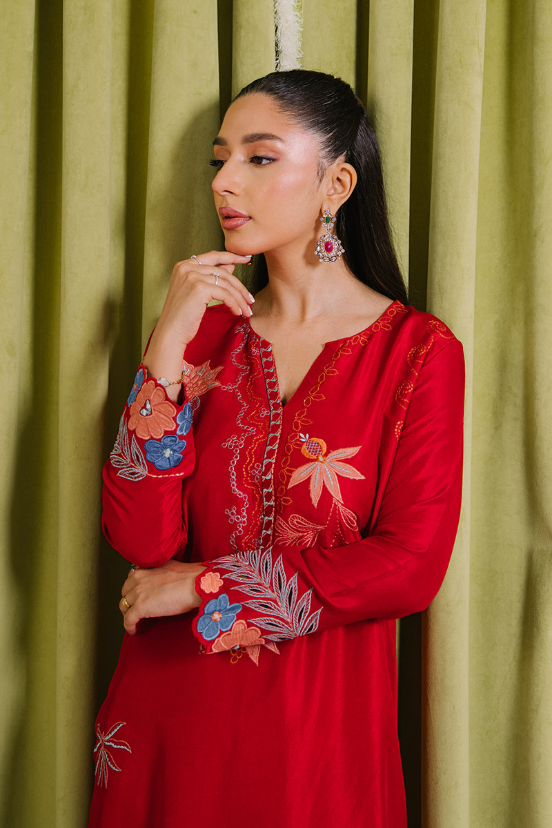 Mina Hassan | Signature Luxe 25 | Crimson Dream Kaftan - Official Mina Hassan stockist in UK - Sakeena London