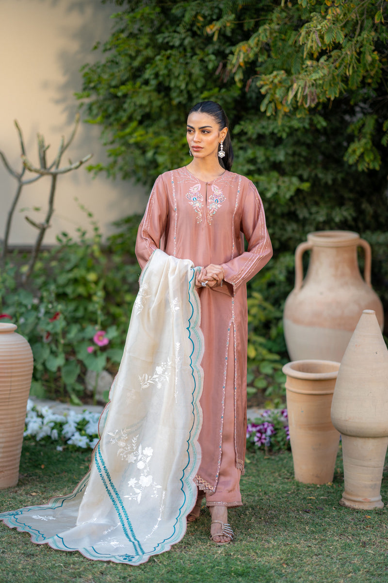 Wahaj M Khan | Pari Collection | Mocha Sheesha Pari Outfit - Official Wahaj M Khan stockist in UK - Sakeena London