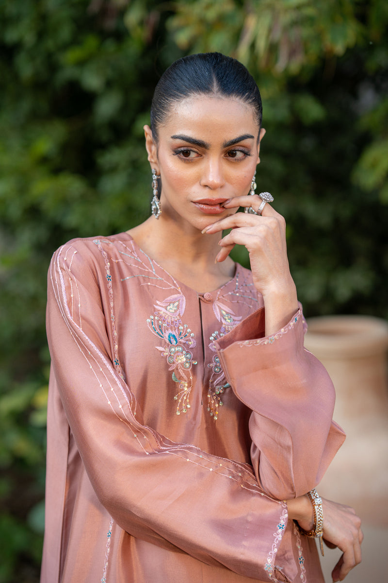 Wahaj M Khan | Pari Collection | Mocha Sheesha Pari Outfit - Official Wahaj M Khan stockist in UK - Sakeena London