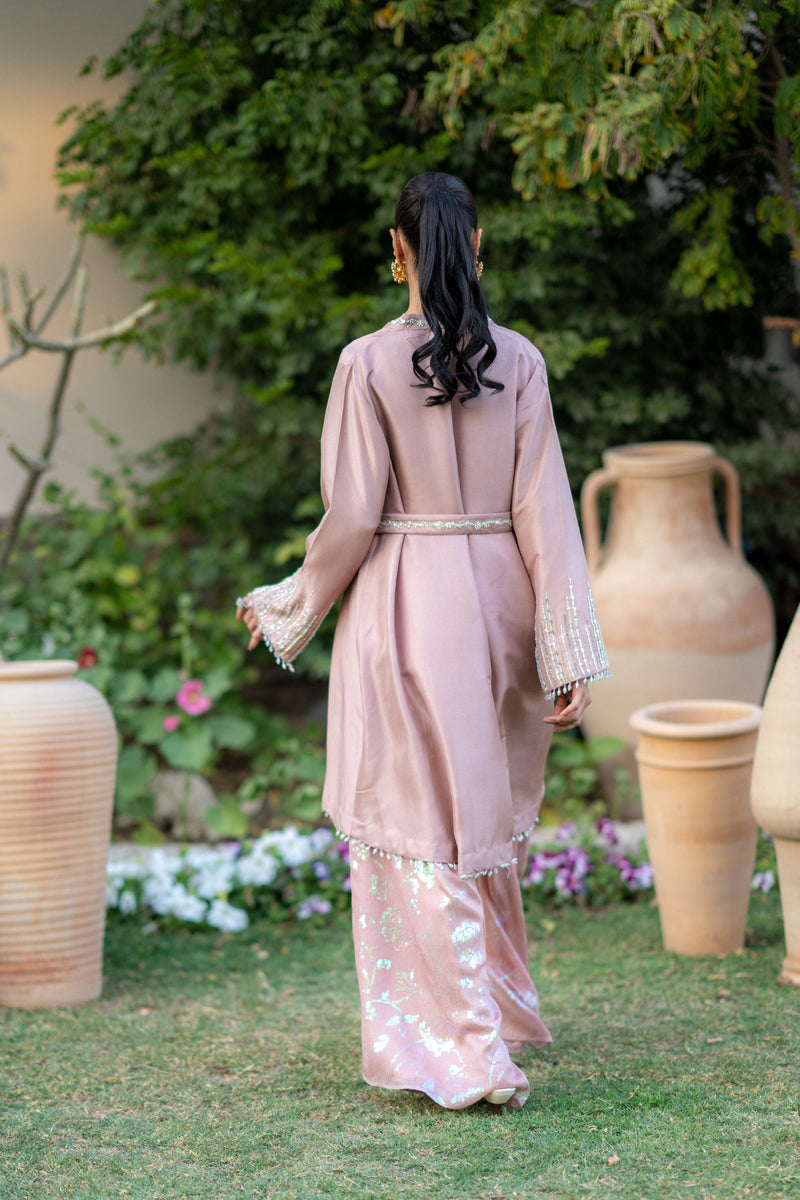 Wahaj M Khan | Pari Collection | Lavender Pari Wrap - Official Wahaj M Khan stockist in UK - Sakeena London