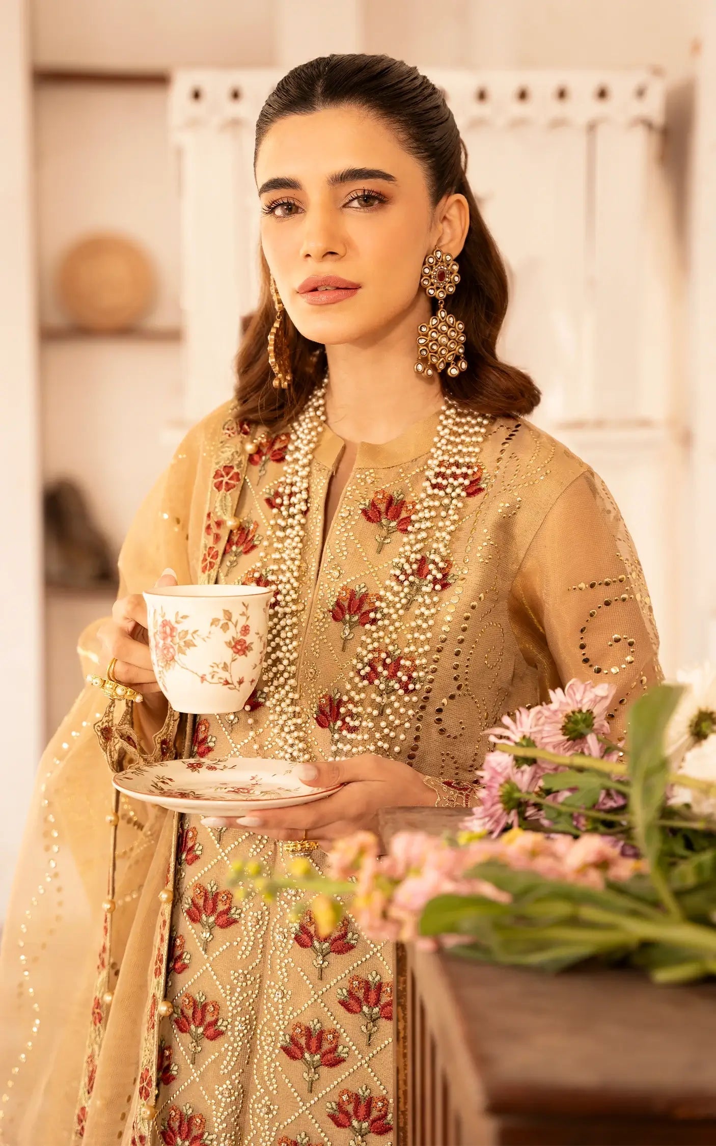Asifa and Nabeel | Sunehri Eid 25 | Zareen-(SEF25-06) - Official Asifa and Nabeel stockist in UK - Sakeena London
