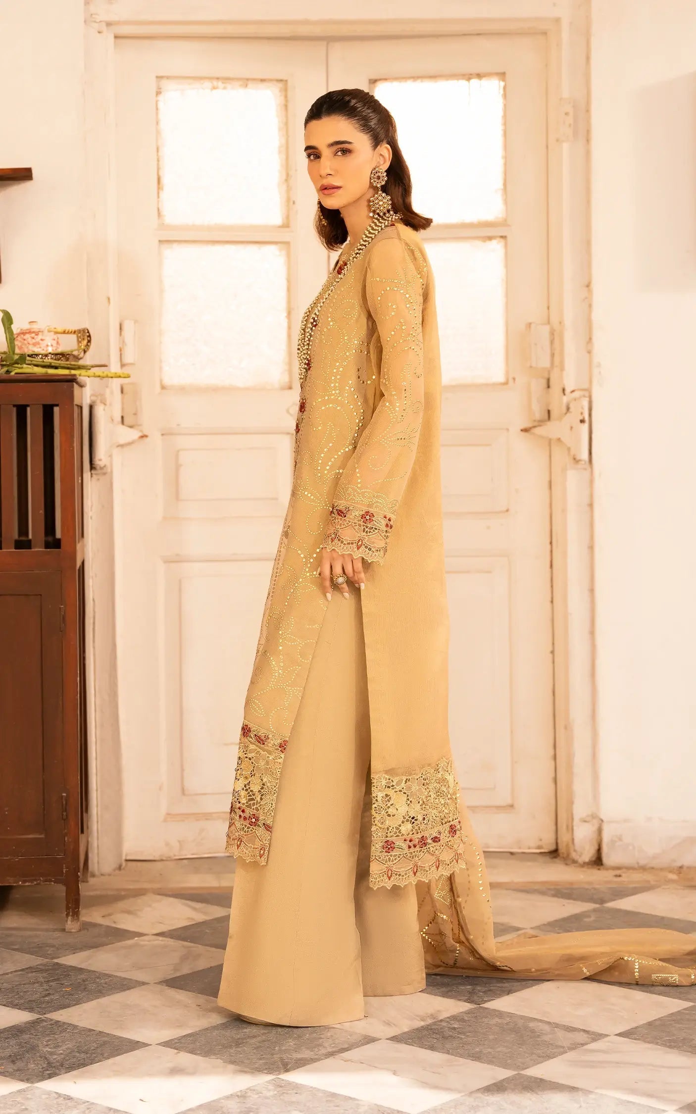 Asifa and Nabeel | Sunehri Eid 25 | Zareen-(SEF25-06) - Official Asifa and Nabeel stockist in UK - Sakeena London