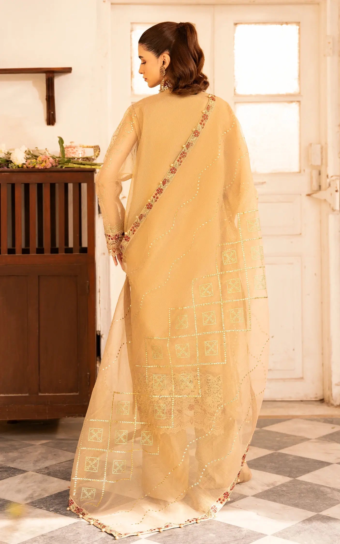 Asifa and Nabeel | Sunehri Eid 25 | Zareen-(SEF25-06) - Official Asifa and Nabeel stockist in UK - Sakeena London