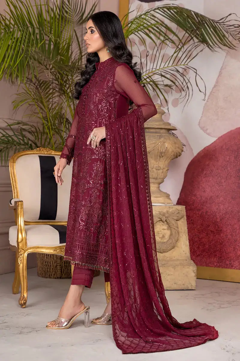 Zarif | Afreen Formals | ZA 04 MULBERRY - Official Zarif stockist in UK - Sakeena London
