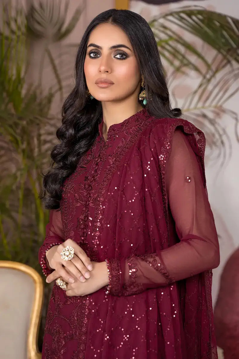 Zarif | Afreen Formals | ZA 04 MULBERRY - Official Zarif stockist in UK - Sakeena London